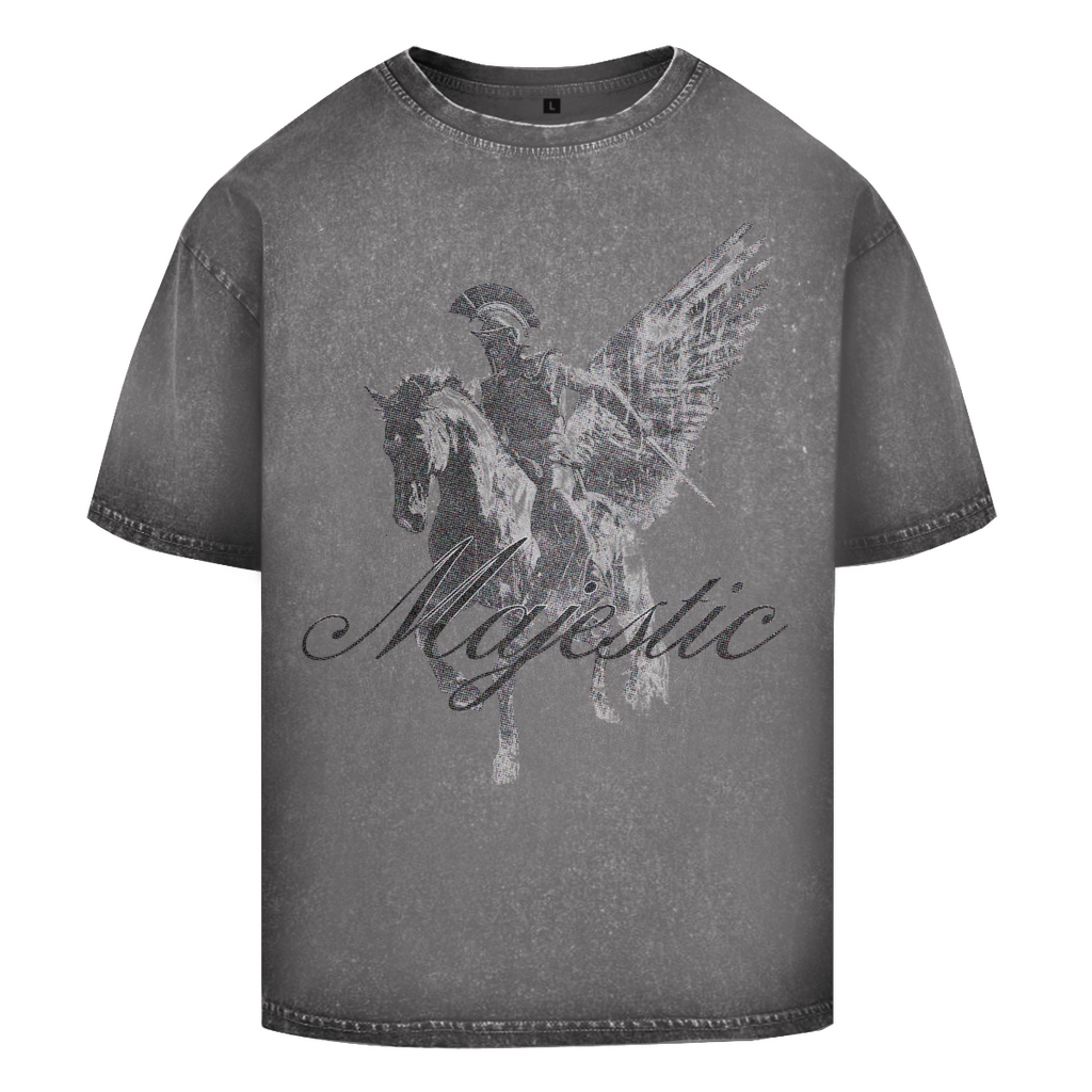 Oversize Washed T-Shirt weiss