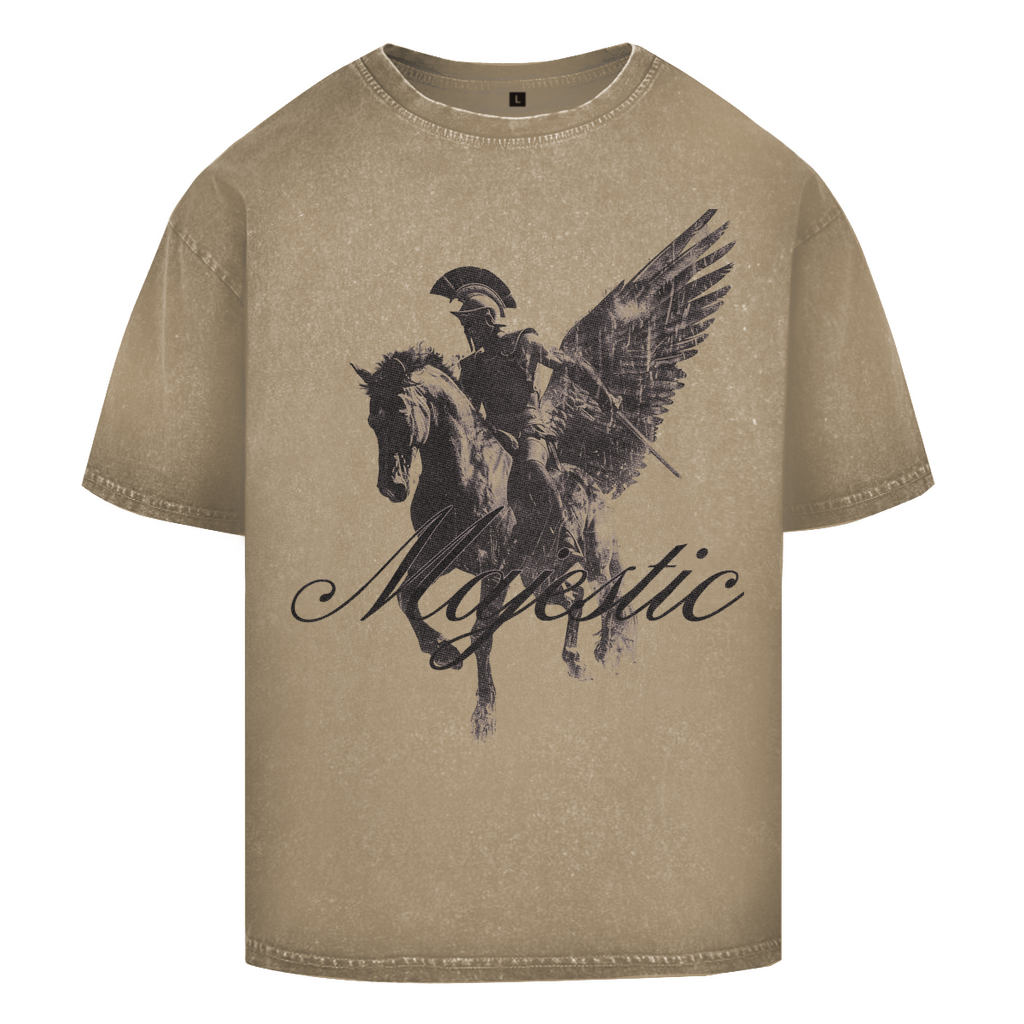 Oversize Washed T-Shirt weiss