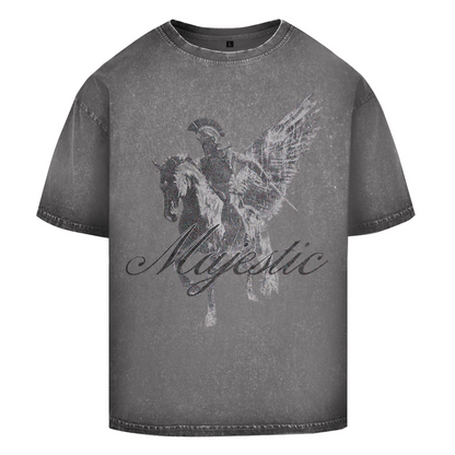 Oversize Washed T-Shirt weiss